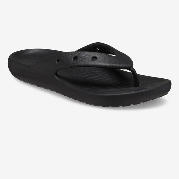 Crocs Black Classic Flip 2.0 - Black (Women’s 7) NEW - Picture 7 of 7